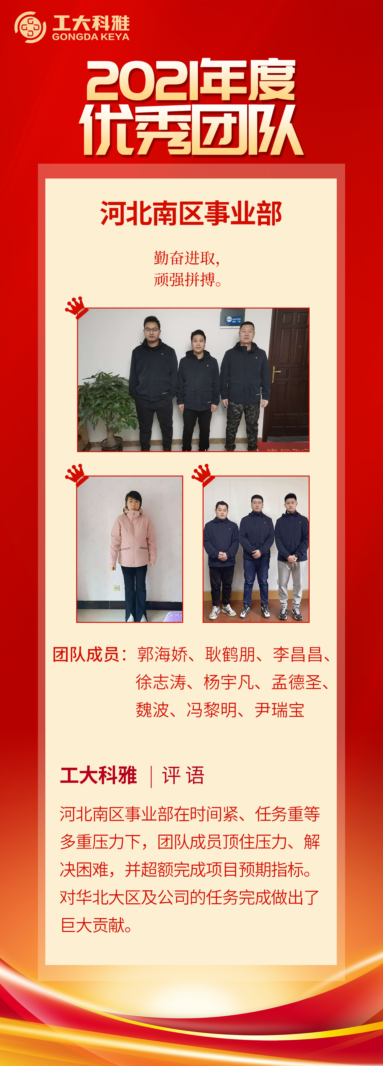 閃閃發(fā)光的你們丨快來pick2021年度優(yōu)秀團(tuán)隊(圖1)